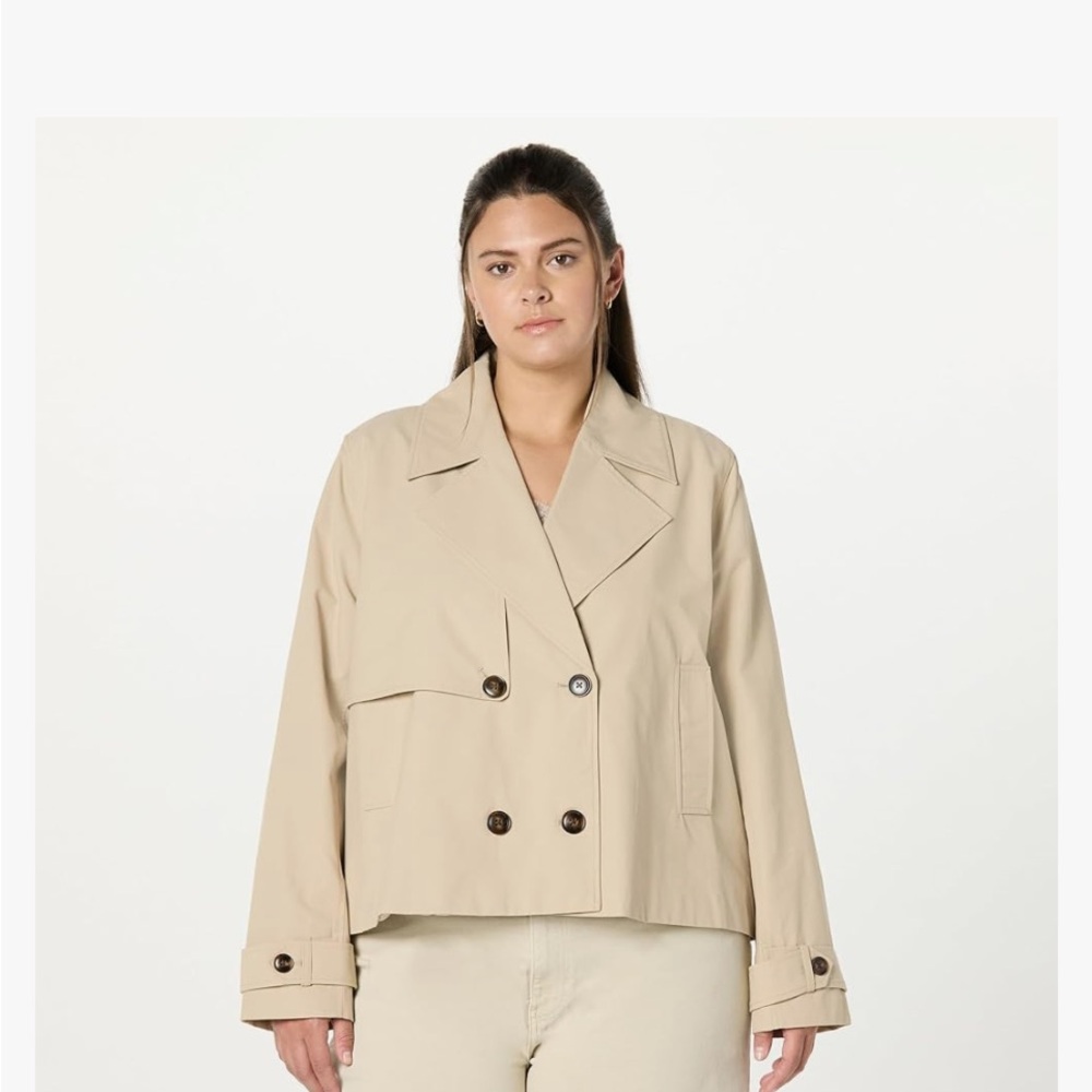 The Drop Mara Cropped Trench Coat